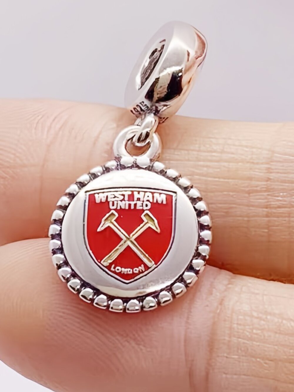 Pandora Soccer West Ham United f.c. Premier League Charm Pendant